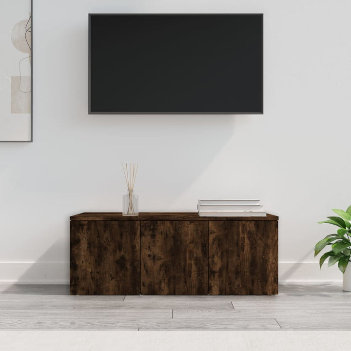 Tv-Bänk Åldrat Trä 80X34X30 Cm Konstruerat Trä