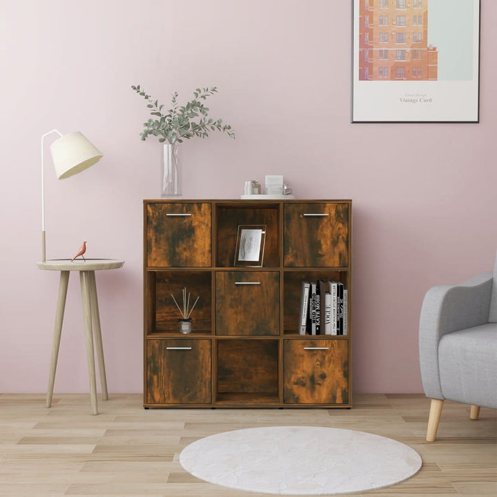 Bokhylla 90X28X90 Cm Konstruerat Trä