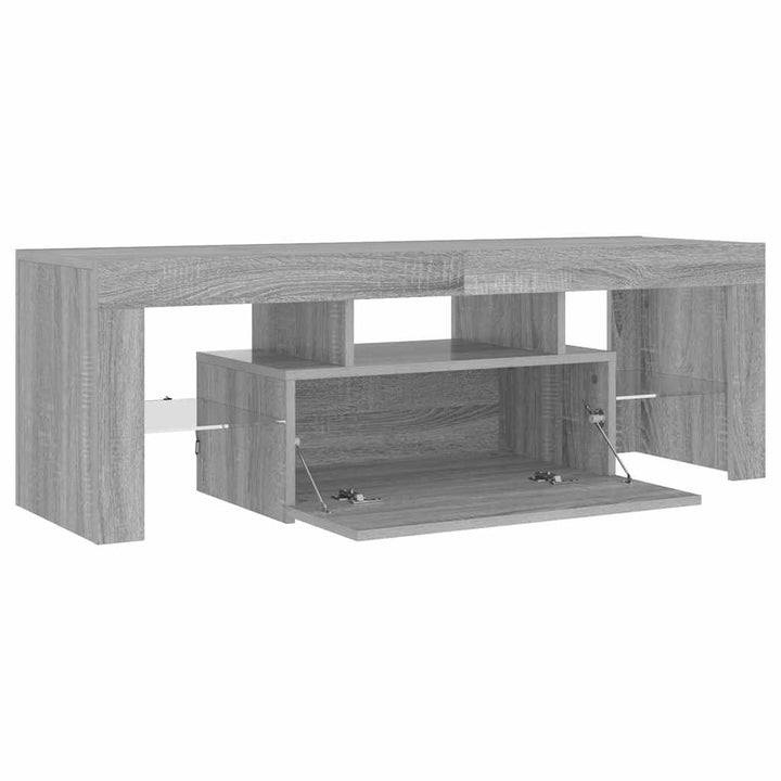 Tv-Bänk Med Led-Belysning 120X35X40 Cm
