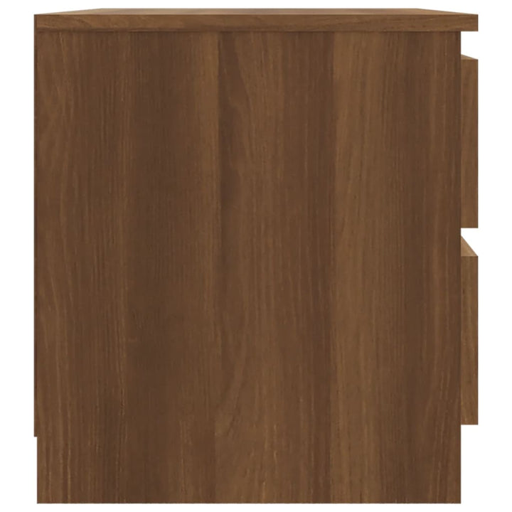 Sängbord 2 St 50X39X43,5 Cm Konstruerat Trä