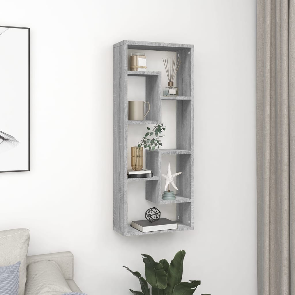 Vägghylla 36X16X90 Cm Konstruerat Trä