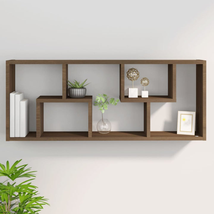 Vägghylla 36X16X90 Cm Konstruerat Trä