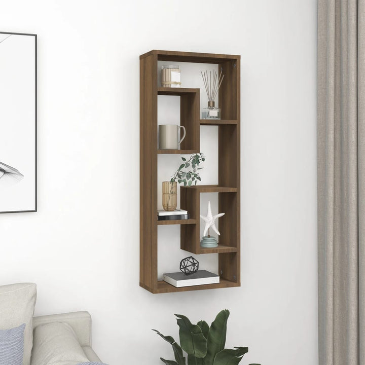Vägghylla 36X16X90 Cm Konstruerat Trä