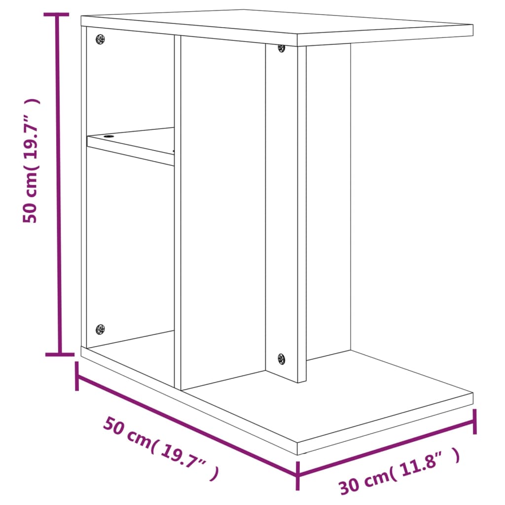 Soffbord 50X30X50 Cm Konstruerat Trä