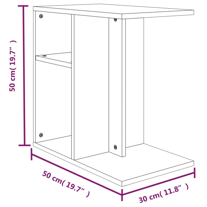 Soffbord 50X30X50 Cm Konstruerat Trä