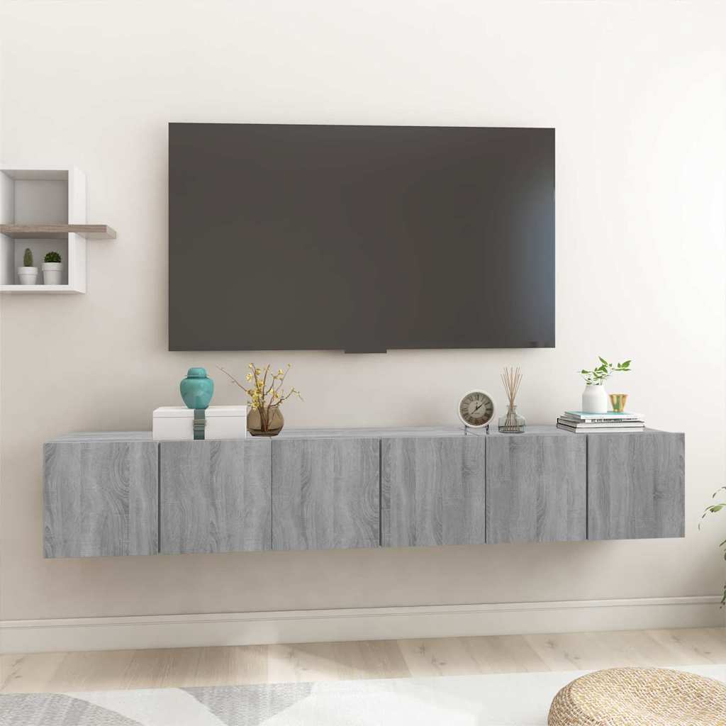 Väggmonterat Tv-Skåp Sonoma-Ek 60X30X30 Cm