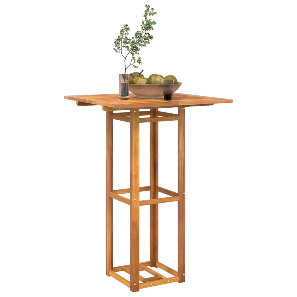 Cafébord 75X75X110 Cm Massivt Akaciaträ