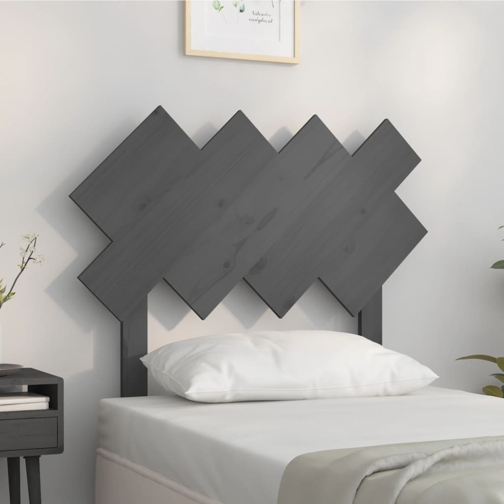 Sänggavel 92X3X81 Cm Massiv Furu