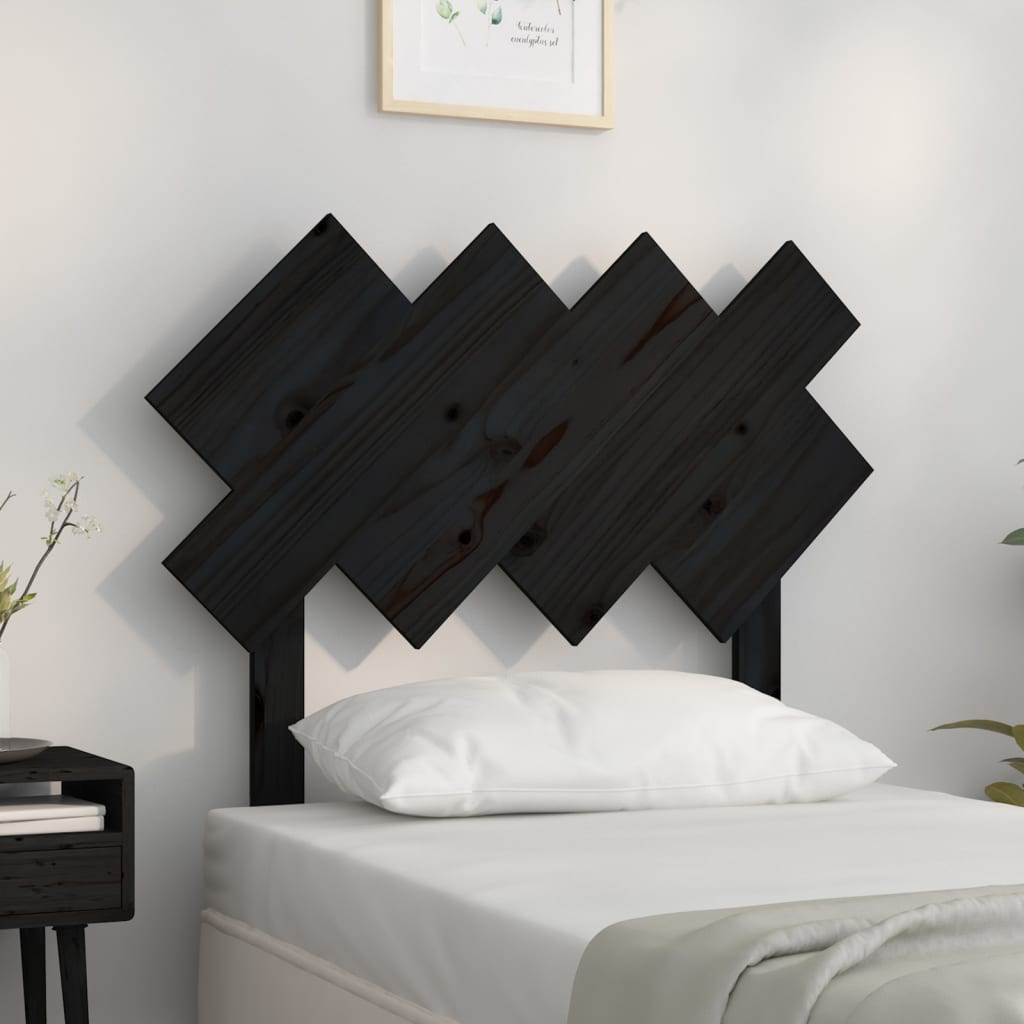 Sänggavel 92X3X81 Cm Massiv Furu