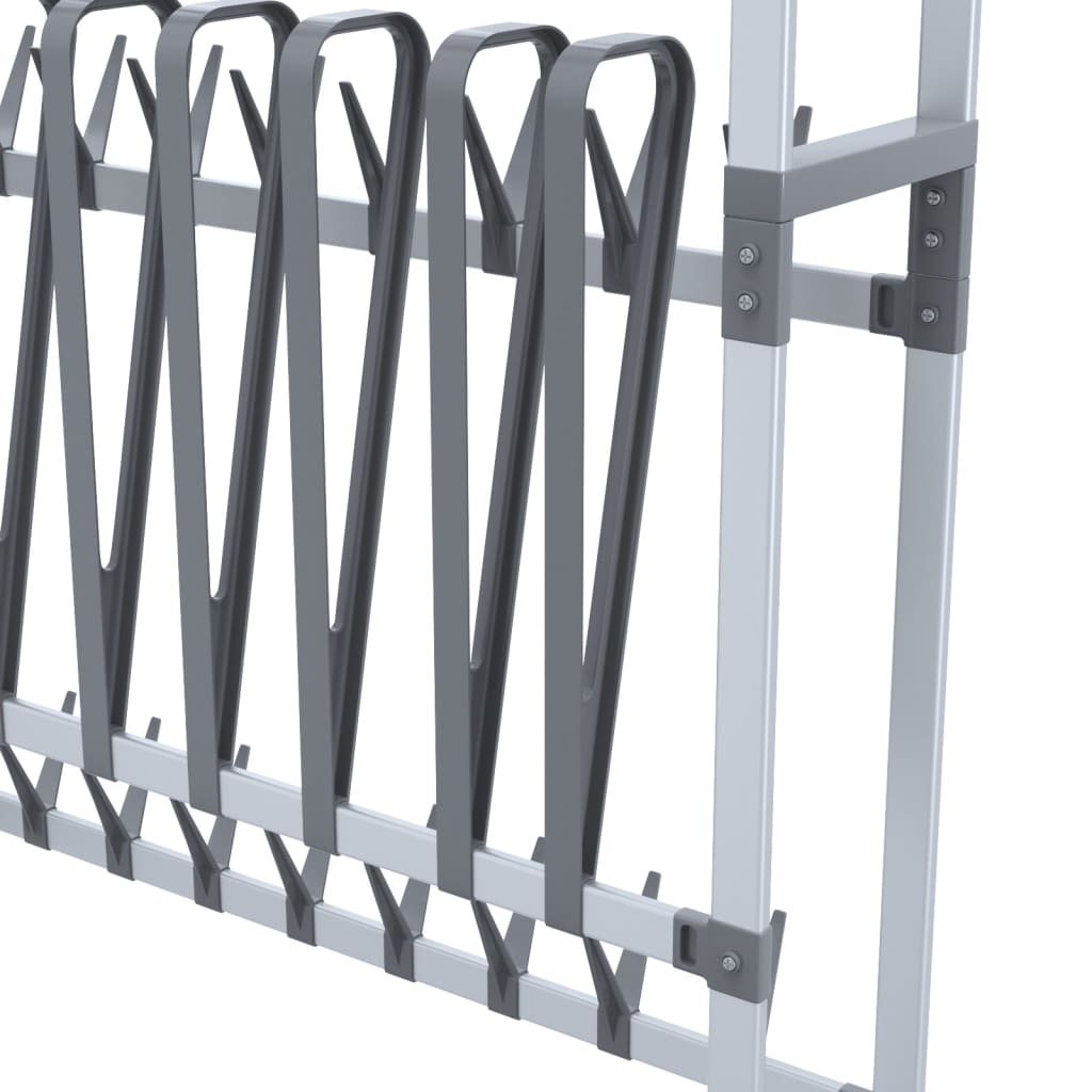 Skohylla Med Hjul Silver 89X27X120 Cm