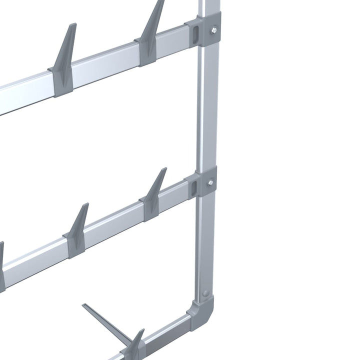 Hängande Skoställ Silver 66X13X139 Cm