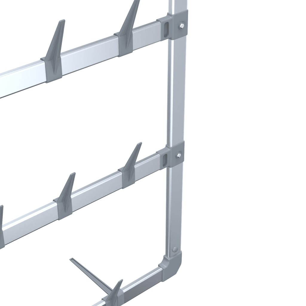 Hängande Skoställ Silver 66X13X139 Cm