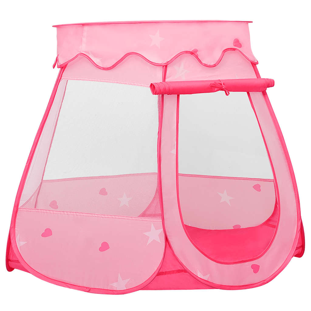 Lektält Med 250 Bollar Rosa 102X102X82 Cm