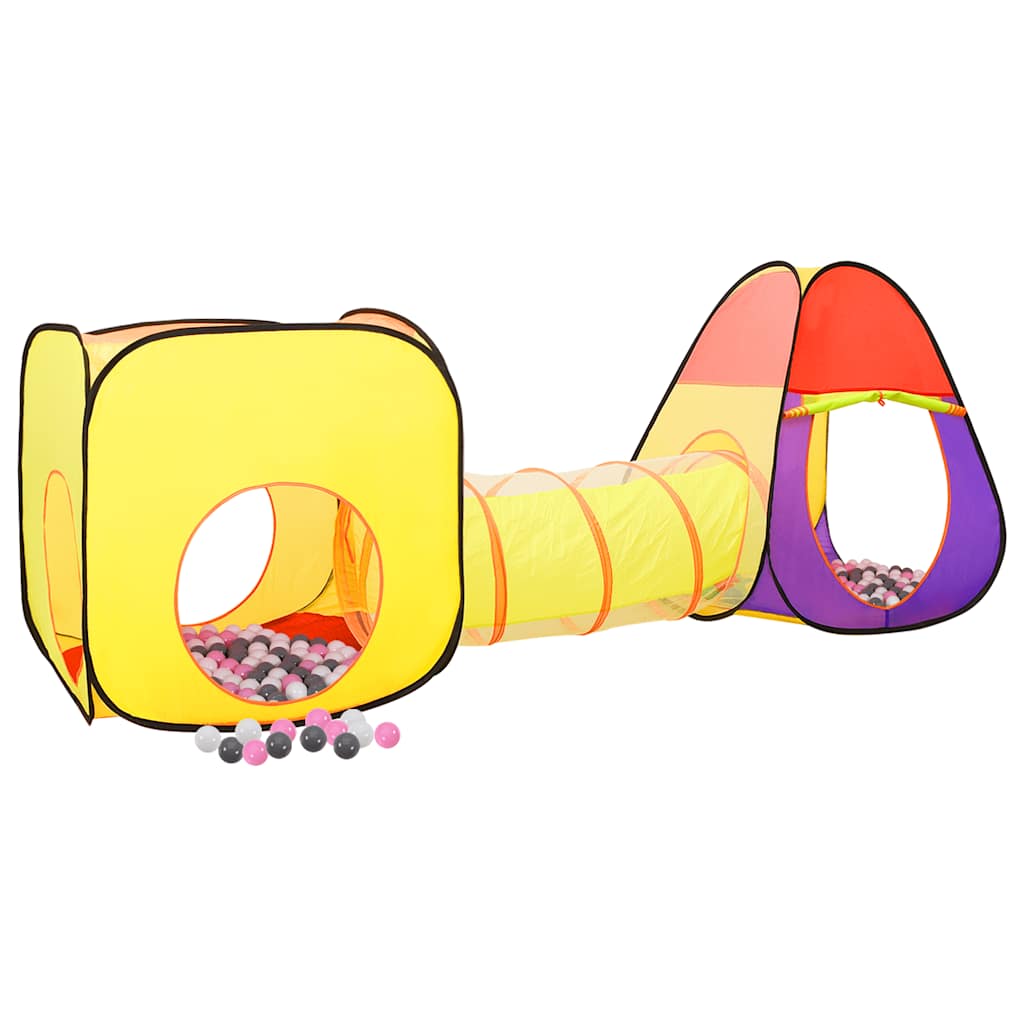 Lektält Med 250 Bollar Flerfärgat 255X80X100 Cm