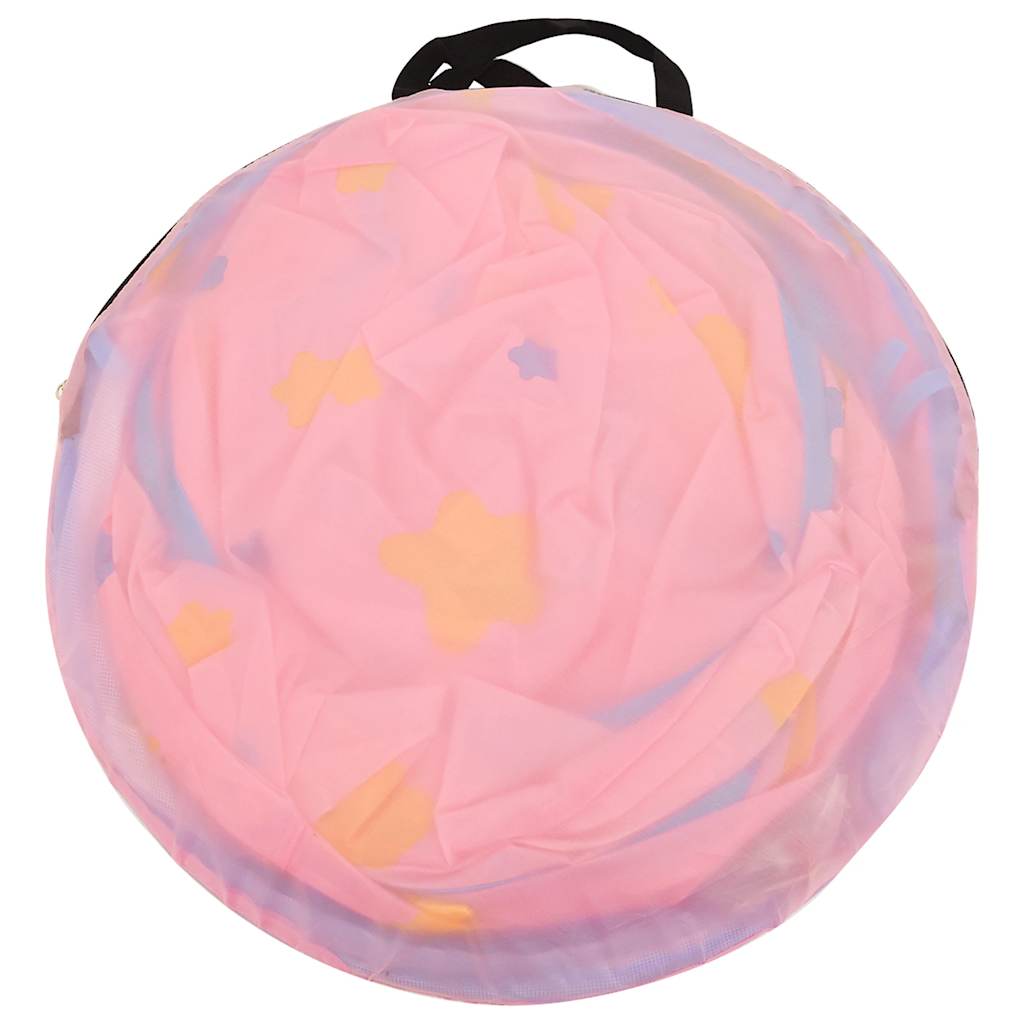 Lektält Med 250 Bollar Rosa 301X120X128 Cm