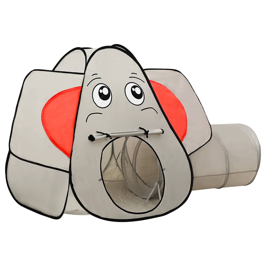 Lektält Elefant Grå Med 250 Bollar 174X86X101 Cm
