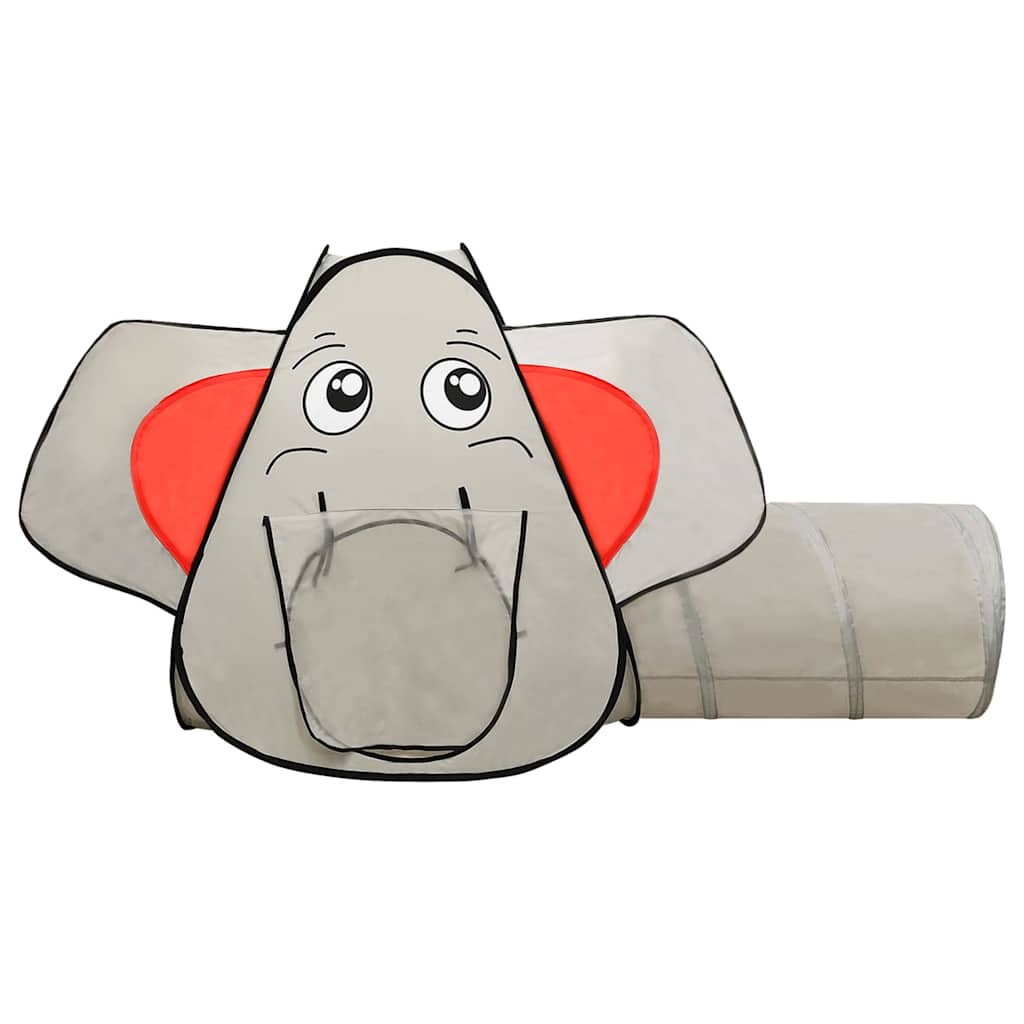 Lektält Elefant Grå Med 250 Bollar 174X86X101 Cm