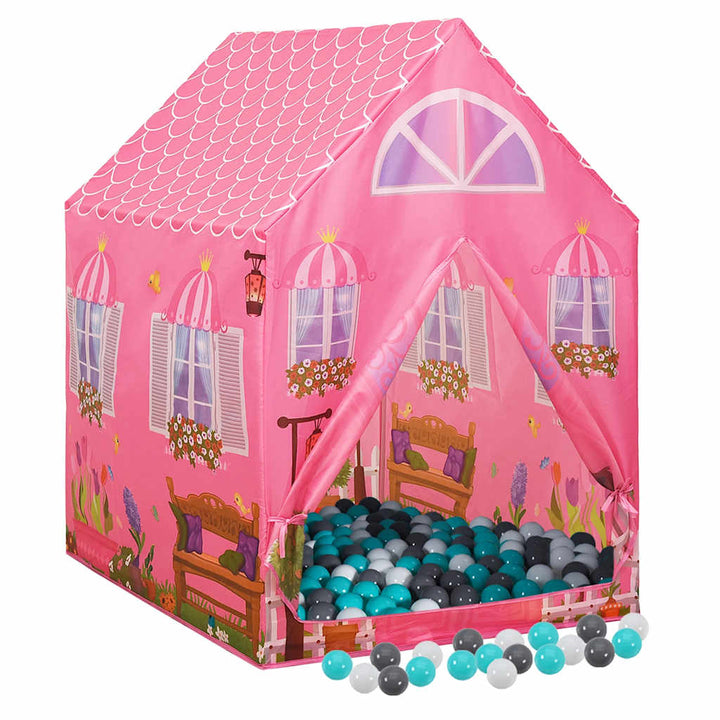 Lektält Med 250 Bollar Rosa 69X94X104 Cm
