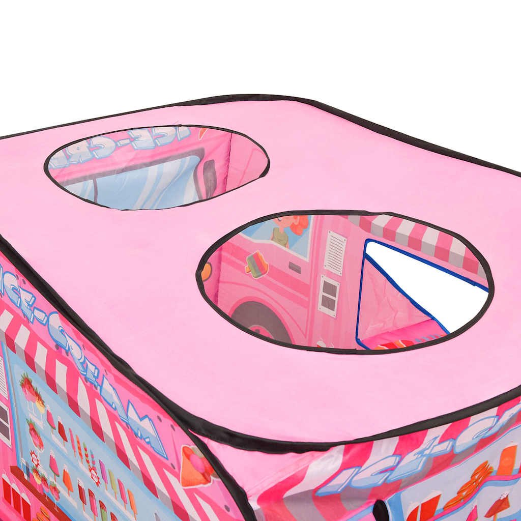 Lektält Med 250 Bollar Rosa 70X112X70 Cm