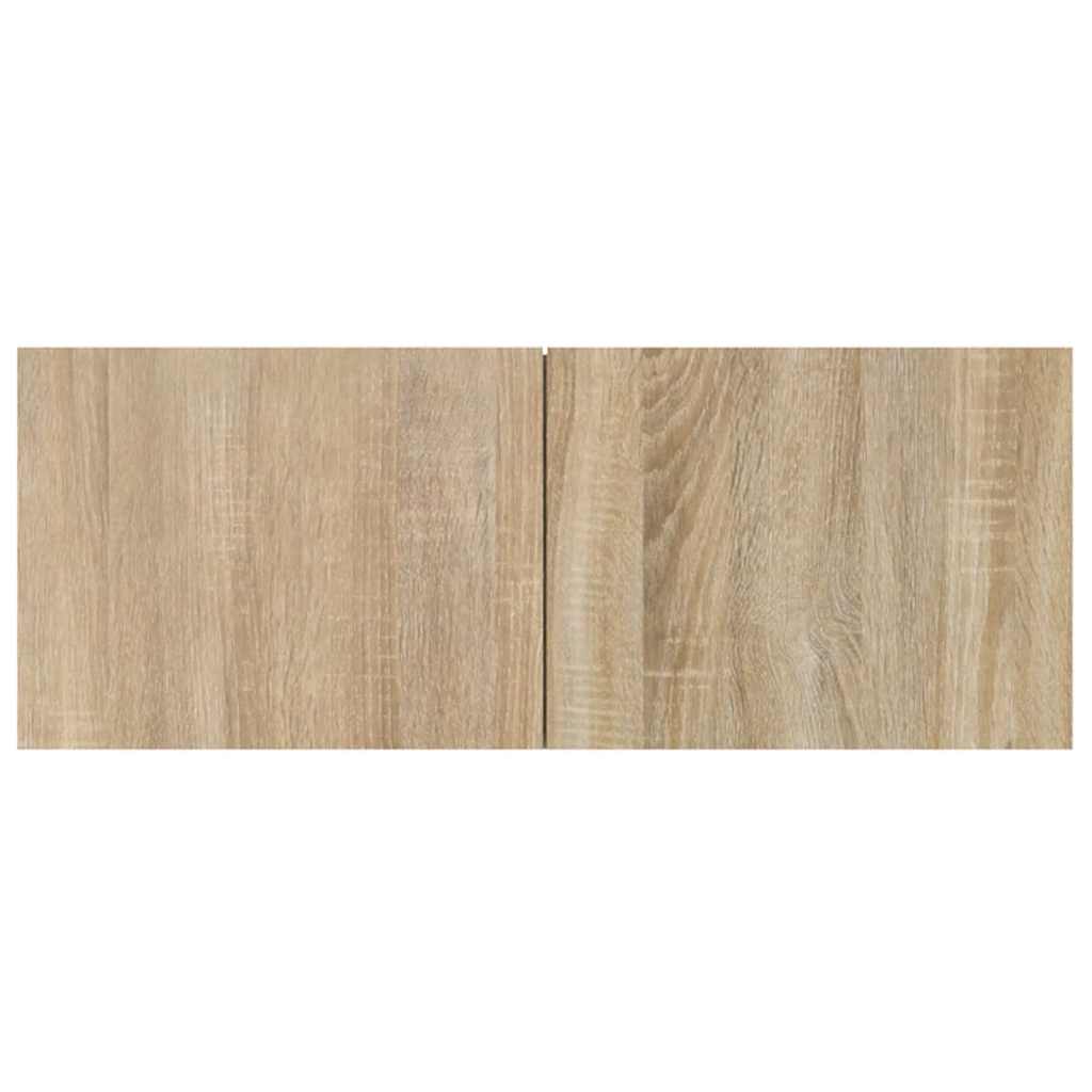 Tv-Bänkar 2 St Sonoma-Ek 80X30X30 Cm Konstruerat Trä