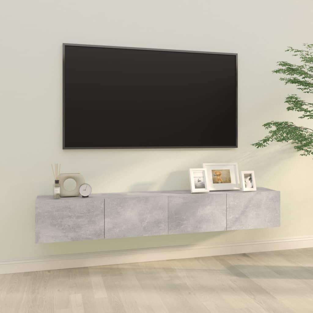 Väggmonterade Tv-Bänkar 2 St 100X30X30 Cm Konstruerat Trä