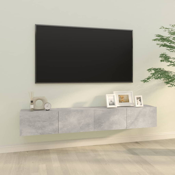 Väggmonterade Tv-Bänkar 2 St 100X30X30 Cm Konstruerat Trä