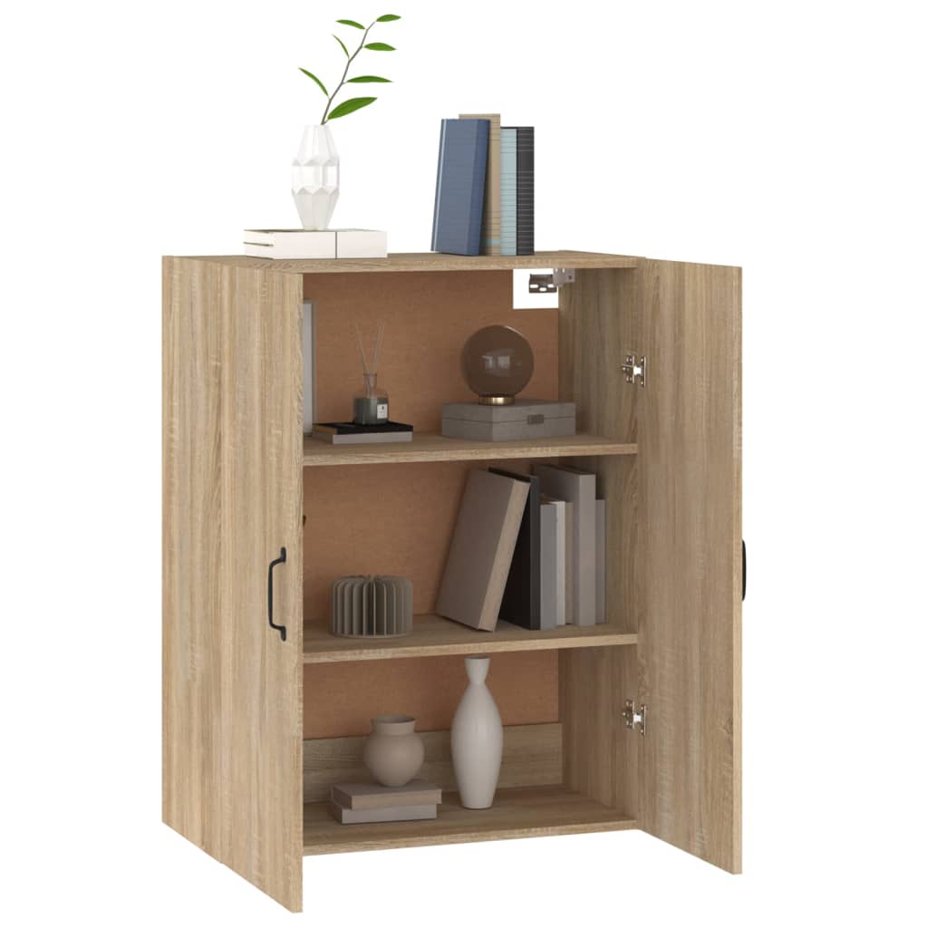 Väggskåp Sonoma-Ek 69,5X34X90 Cm Konstruerat Trä