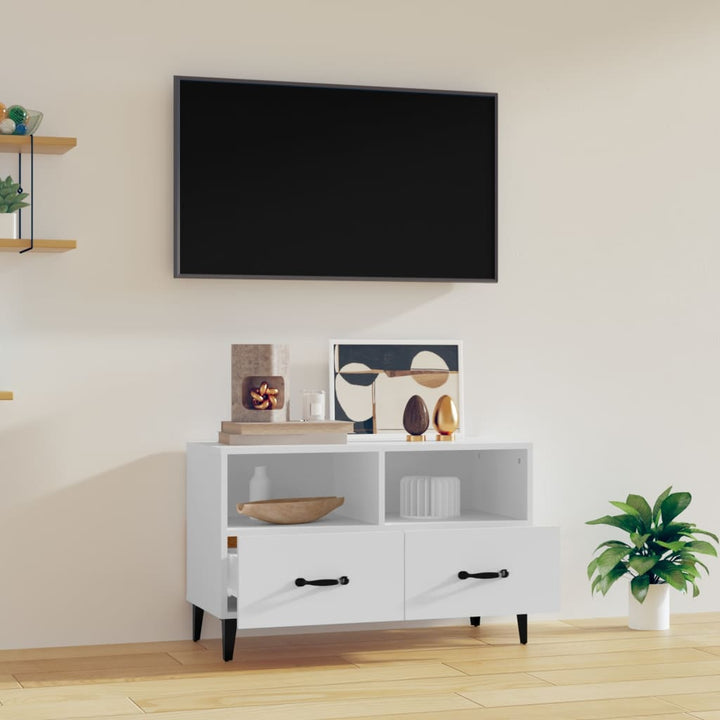 Tv-Bänk 80X36X50 Cm Konstruerat Trä