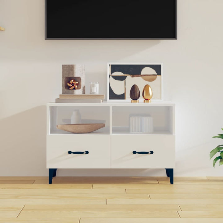 Tv-Bänk 80X36X50 Cm Konstruerat Trä