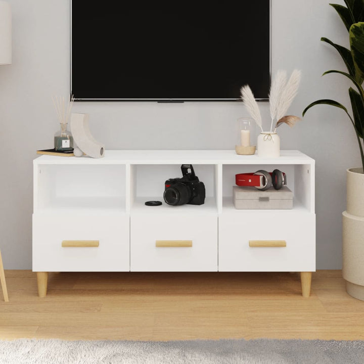 Tv-Bänk 102X36X50 Cm Konstruerat Trä