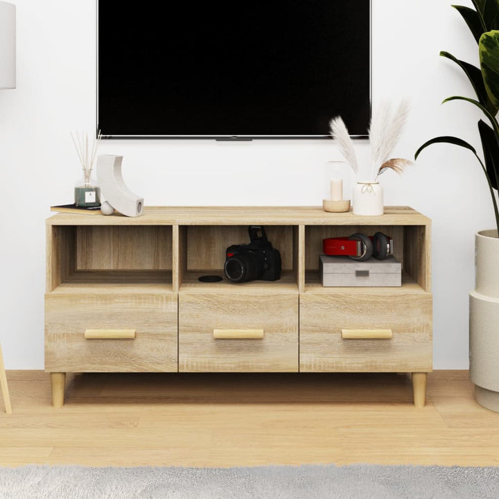 Tv-Bänk 102X36X50 Cm Konstruerat Trä