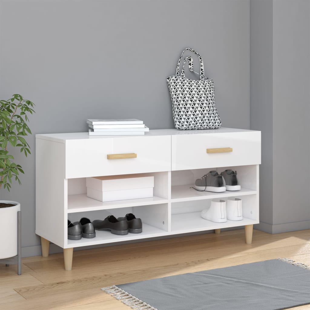 Skoskåp 102X35X55 Cm Konstruerat Trä