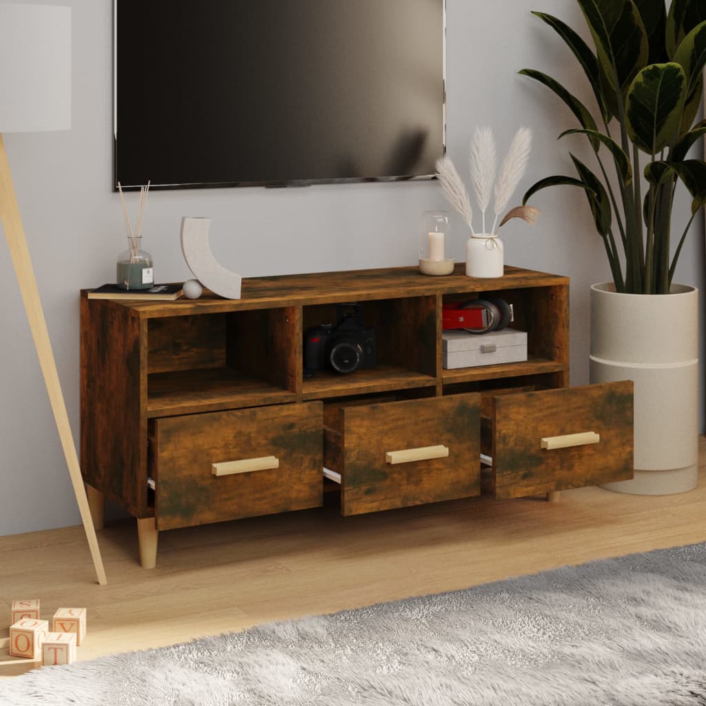 Tv-Bänk 102X36X50 Cm Konstruerat Trä