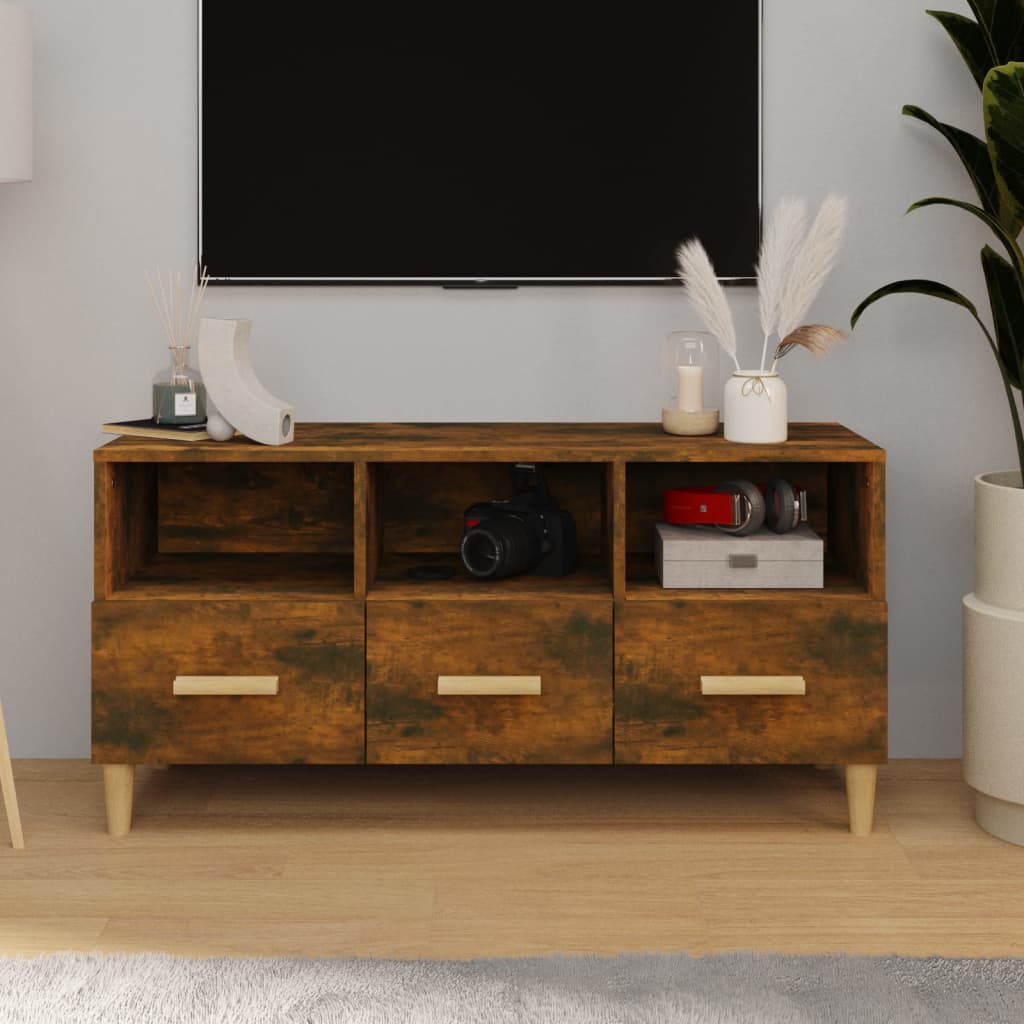 Tv-Bänk 102X36X50 Cm Konstruerat Trä