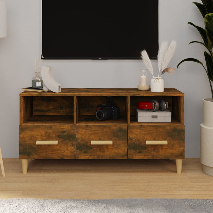 Tv-Bänk 102X36X50 Cm Konstruerat Trä