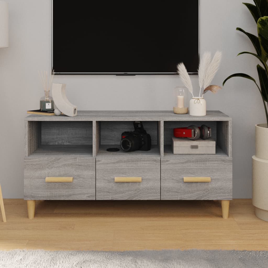 Tv-Bänk 102X36X50 Cm Konstruerat Trä