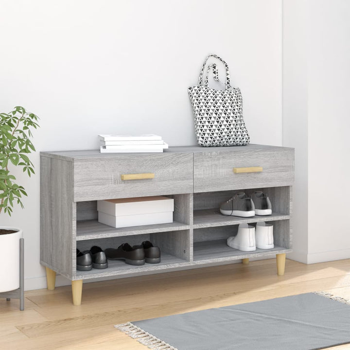 Skoskåp 102X35X55 Cm Konstruerat Trä