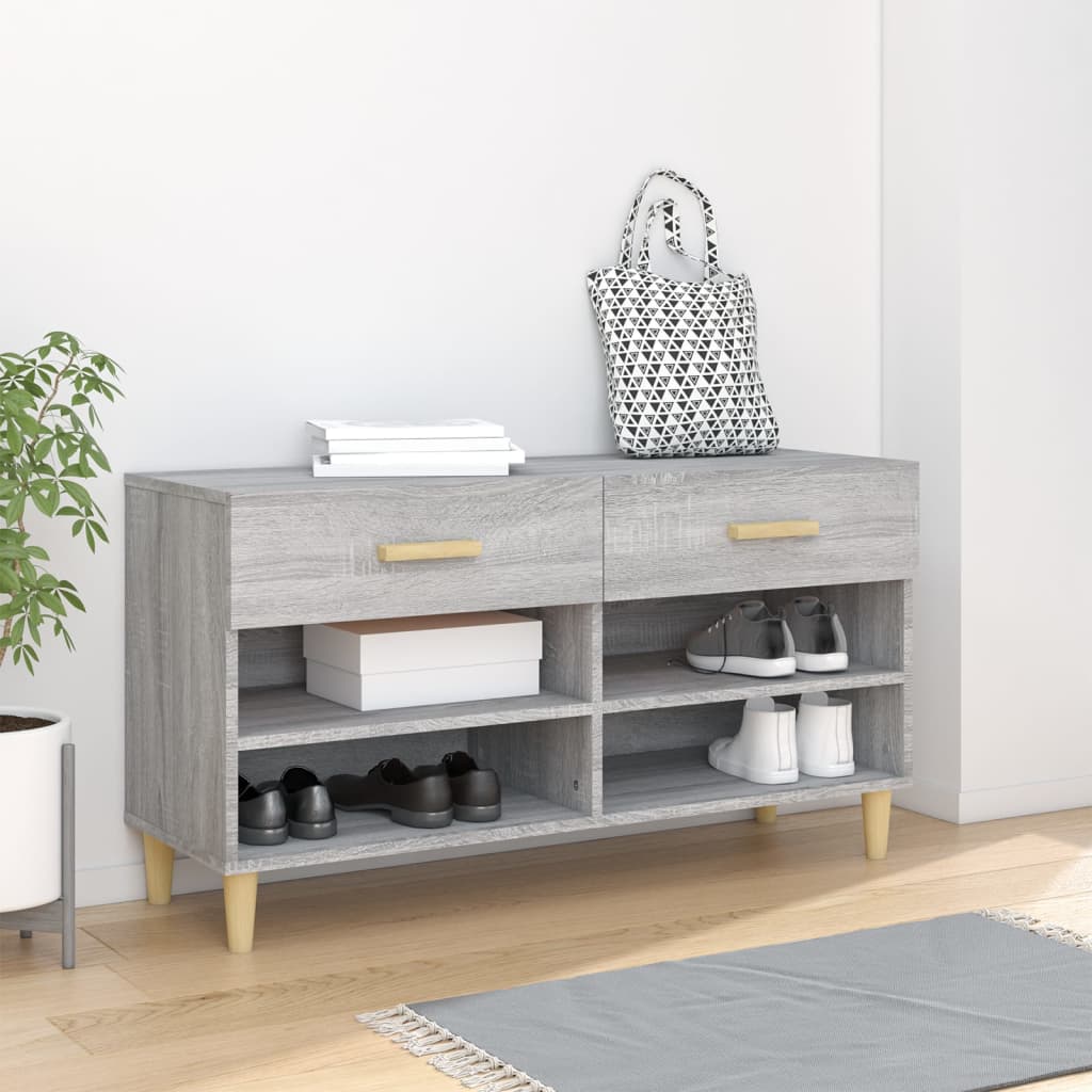 Skoskåp 102X35X55 Cm Konstruerat Trä