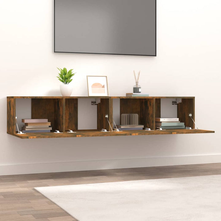 Tv-Bänkar 2 St 80X30X30 Cm Konstruerat Trä