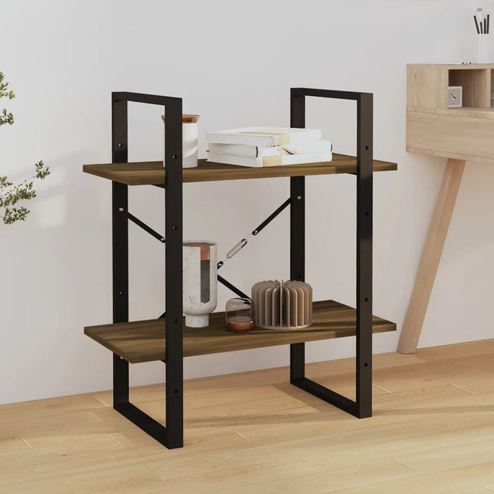 Bokhylla 2 Hyllor Sonoma-Ek 60X30X