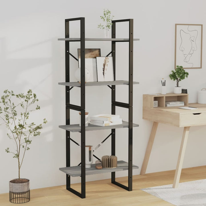 Bokhylla 2 Hyllor Sonoma-Ek 60X30X