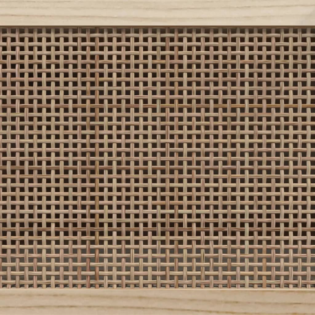 Tv-Bänk 80X30X40 Cm Massiv Furu Och Naturlig Rotting