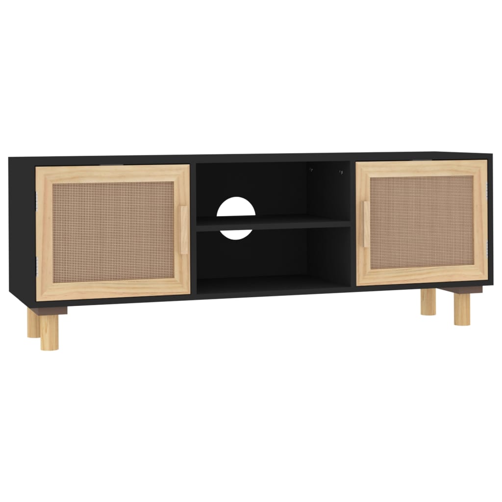 Tv-Bänk 105X30X40 Cm Massiv Furu &amp; Naturlig Rotting