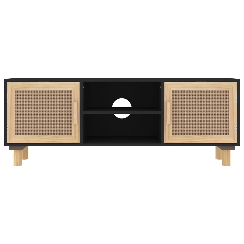 Tv-Bänk 105X30X40 Cm Massiv Furu &amp; Naturlig Rotting