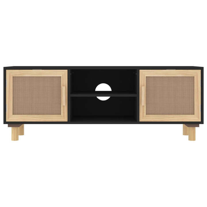 Tv-Bänk 105X30X40 Cm Massiv Furu &amp; Naturlig Rotting