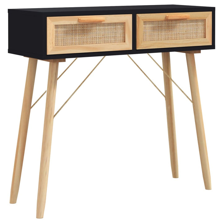 Konsolbord 80X30X75 Cm Massiv Furu Och Naturlig Rotting