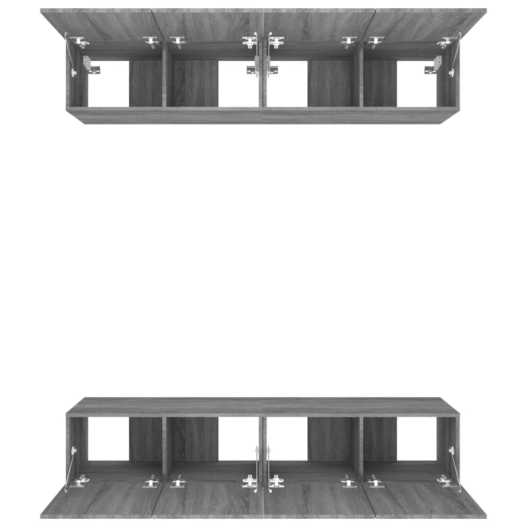 Tv-Skåp 4 Delar 80X30X30 Cm Konstruerat Trä