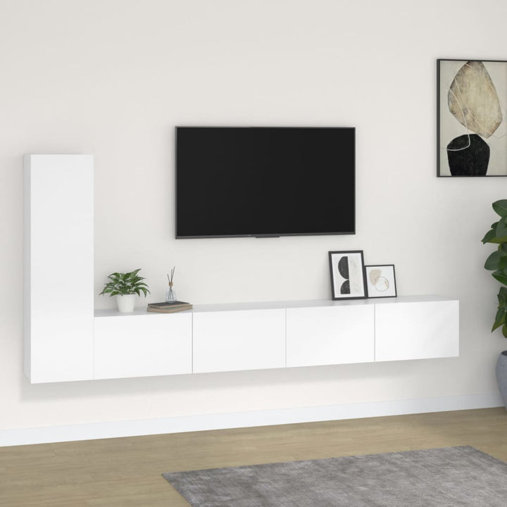 Tv-Skåp 3 Delar Konstruerat Trä