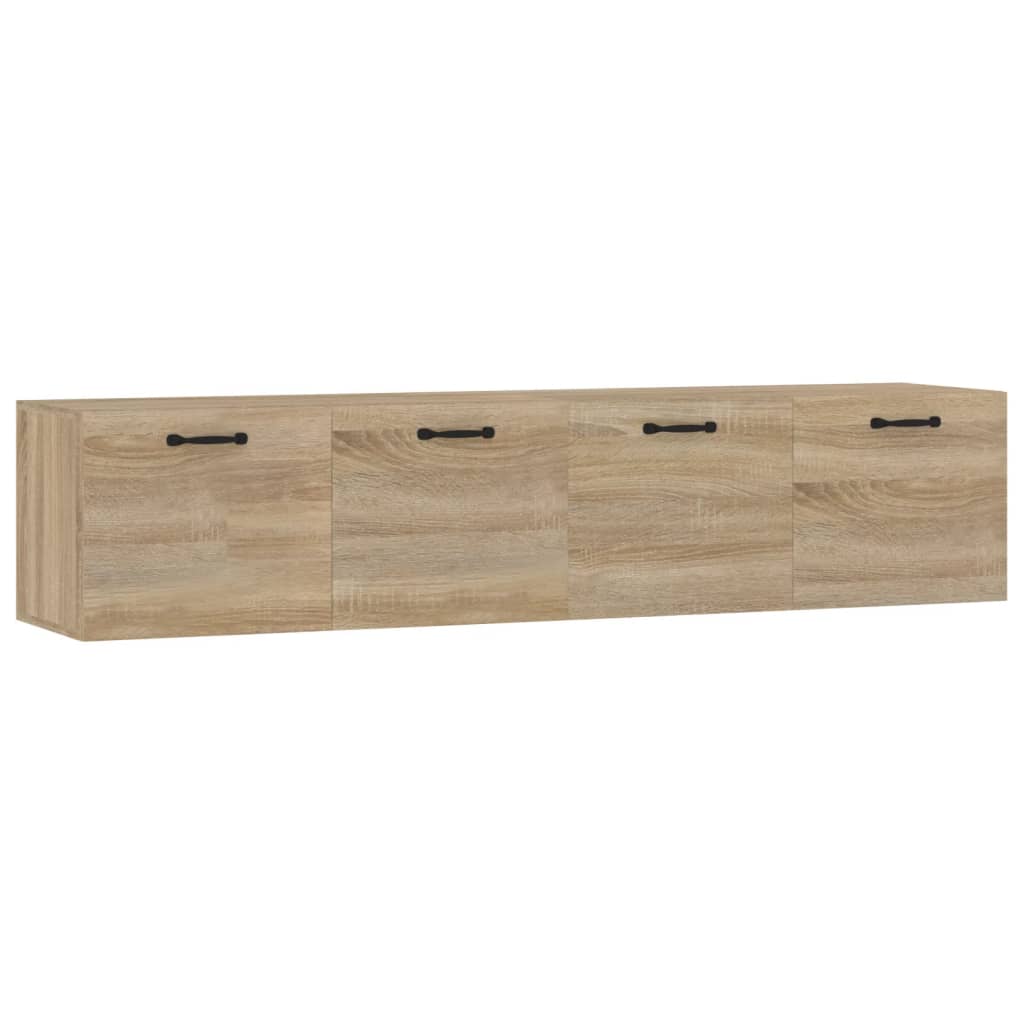 Väggskåp 2 St Sonoma-Ek 60X36,5X35 Cm Konstruerat Trä