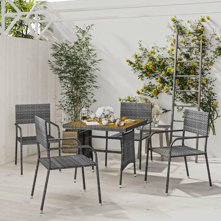 Matgrupp För Trädgården 5 Delar Konstrotting